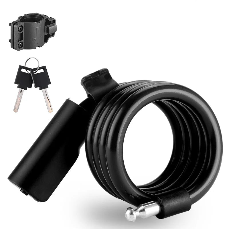 Câble antivol vélo à spirale