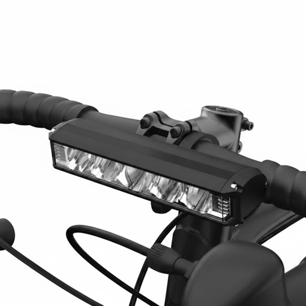 Lampe avant pour vélo pivotable
