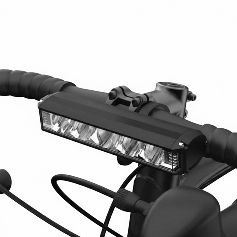 Lampe avant pour vélo pivotable