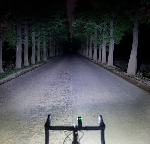 Eclairage vélo route guidon