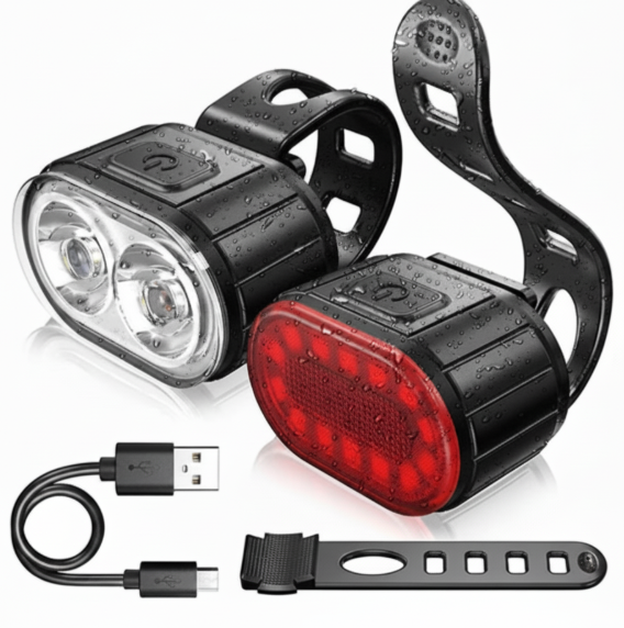 Kit éclairage vélo avant et arrière