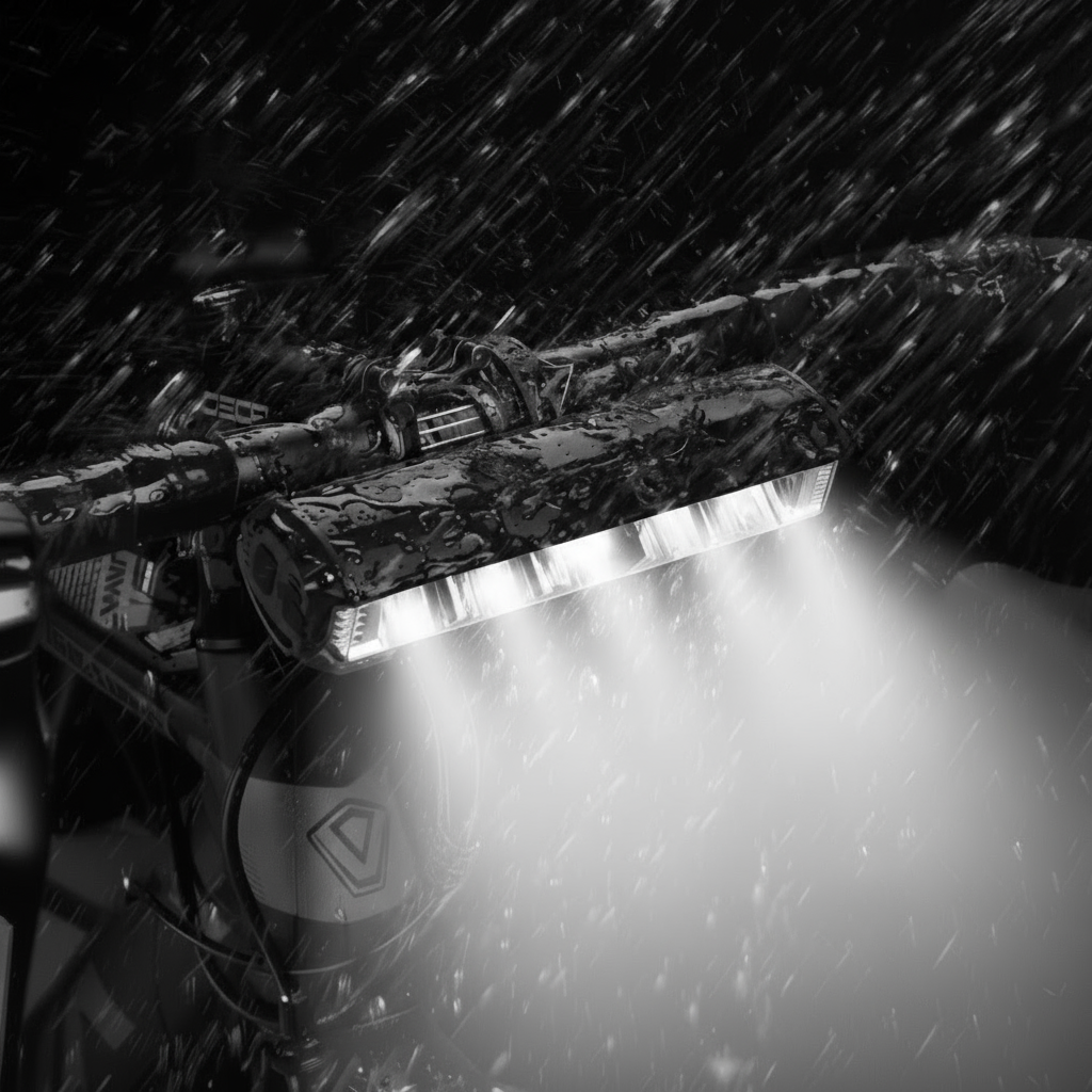 Lampe avant pour vélo pivotable