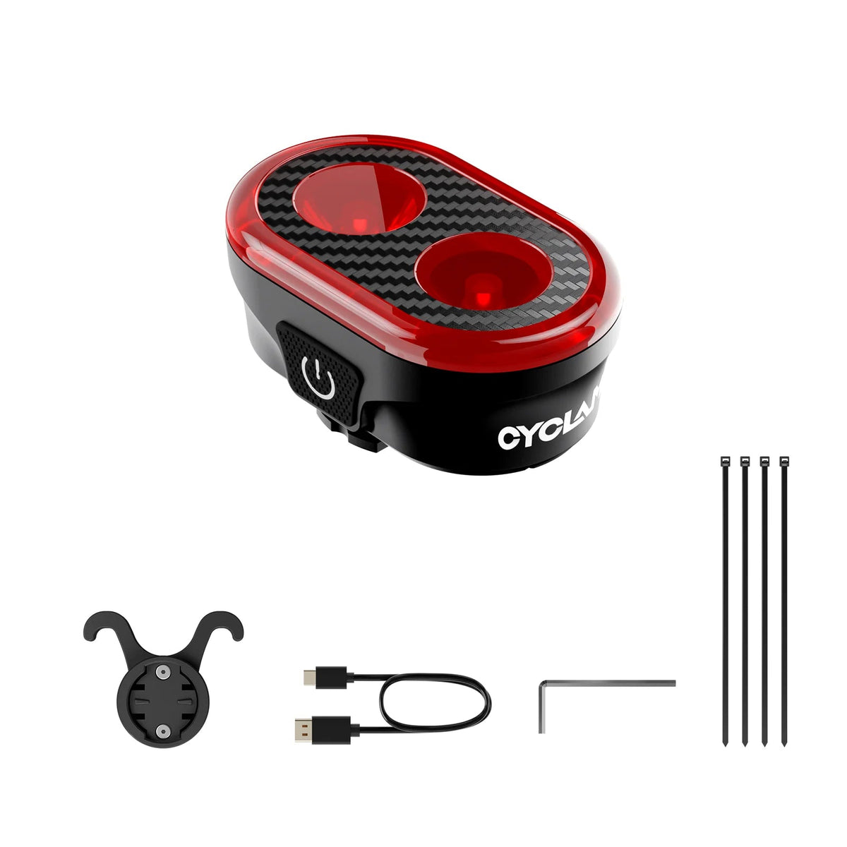 Lumière arrière vélo USB