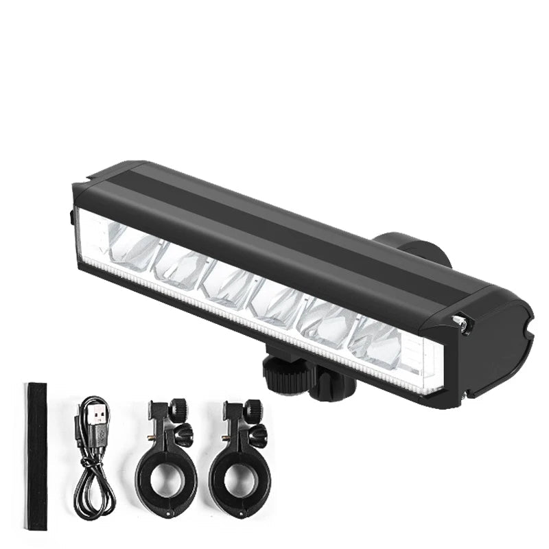 Lampe avant pour vélo pivotable